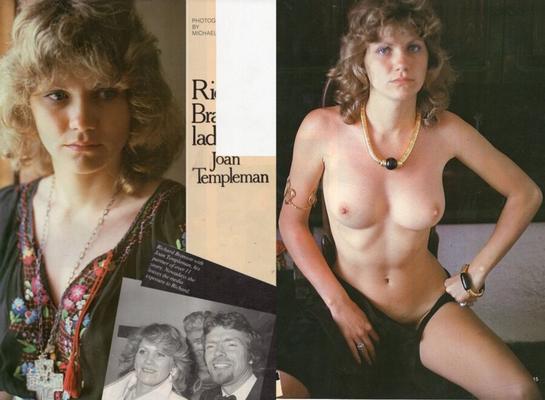 Joan Templeman when she was young, now the partner of Richard Br