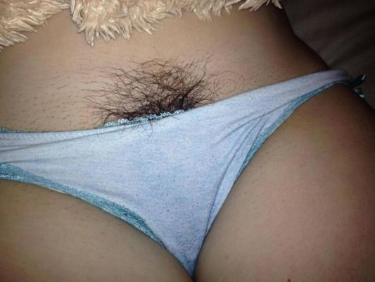 Pussy too hairy for panties and bikinis