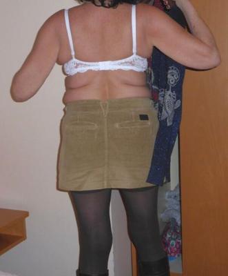 Wife in pantyhose and peeing