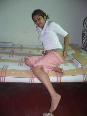 Hairy latin maid