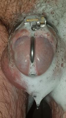 ME- WASH MY CAGED COCK