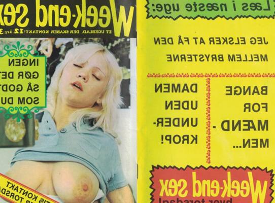 Week-end sex , -ies danish Vintage Porno Magazine