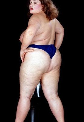 BBW Mature Shows Saggy Tits and Hairy Pussy