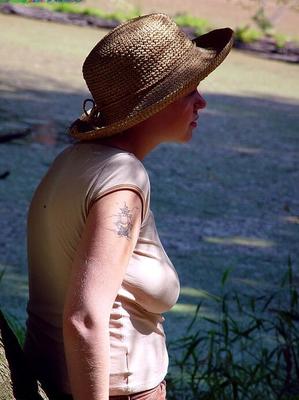 hippie goddess ashley outdoors hairy part