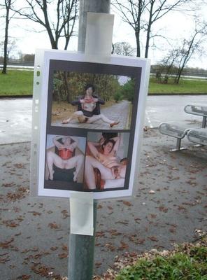 ladies exposed outdoors