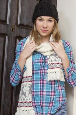 Alisia undresses from denim jeans to show off body