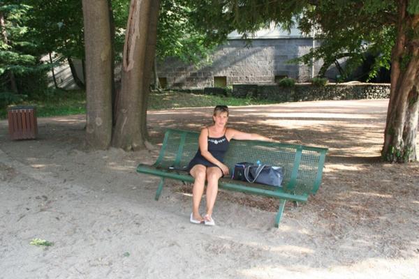 Sexy lady at the park