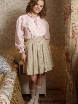 Lace Shirt and Skirt