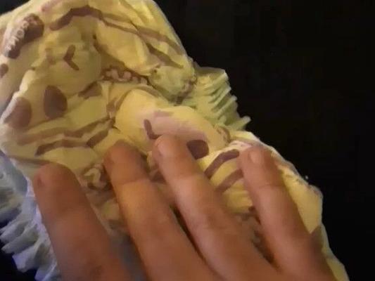 Joshua Slocume - Jerking into used baby diapers