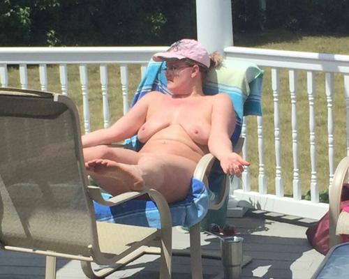 Sunbathing ginger