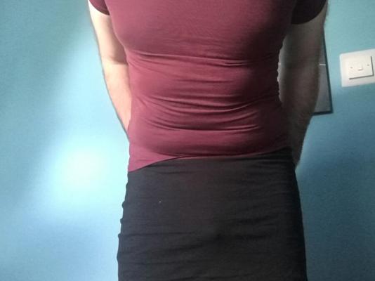 Red Top and Mini Skirt