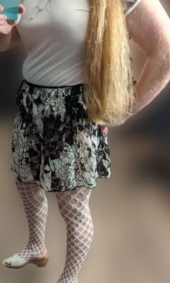 Ms. Evelyn in Holy Pantyhose