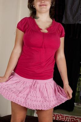 Speckferkel Celia im rosa Roeckchen