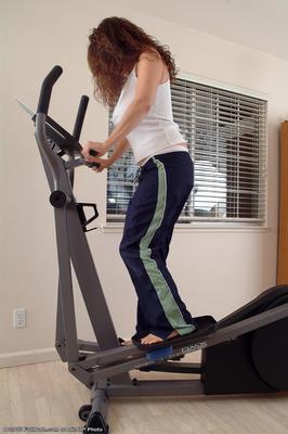 Tori exercising