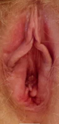 My girls perfect little pussy wide open 